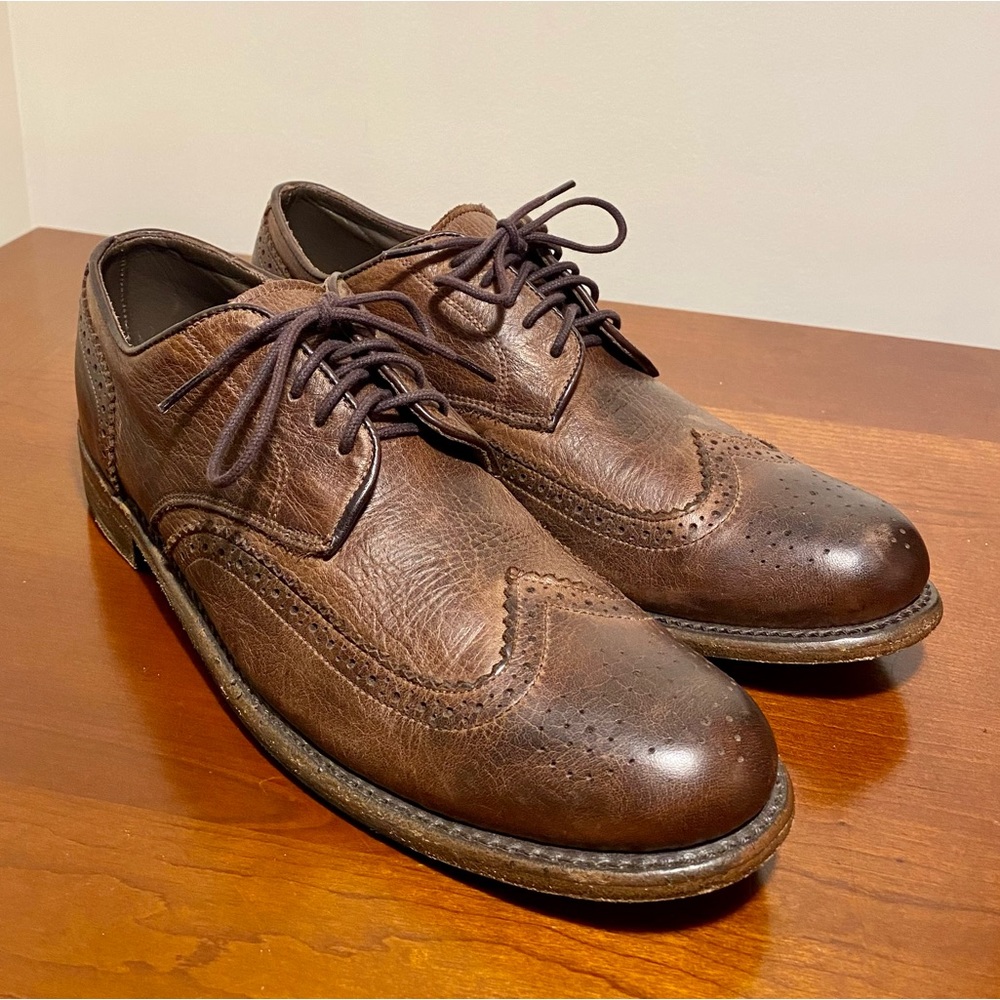 Walk-Over Vintage Collection Brown Leather Oxford Wingtip Shoes Men’s Size 9M